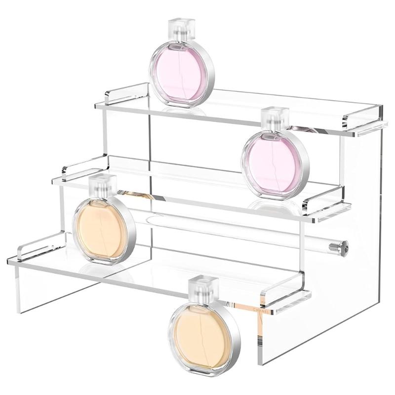 Acrylic Clear Display Stand Perfumes Organizer Acrylic Shelves Cupcake Shelf for Figures Food Desserts Holder Stand
