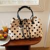 Korean New Fashion Personalized Shoulder Bag Trendy Commuter Handbag Polka Dot Loose Simple Underarm Bag Women