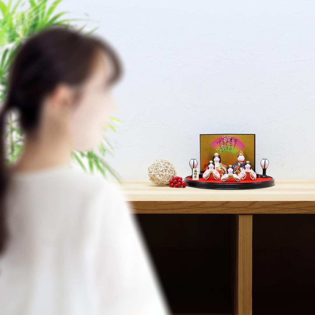 Osaka Choseido Hina Compacto Mini Hina Hana Miyabi Marudai Bonecas Hina Bonecas, Bonecas, Cerâmica,