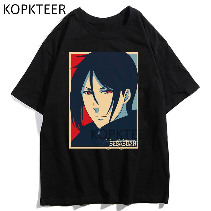 Anime T Shirt Black Butler Ciel Phantomhive T Shirt Men Women Streetwear Casual Harajuku Japan
