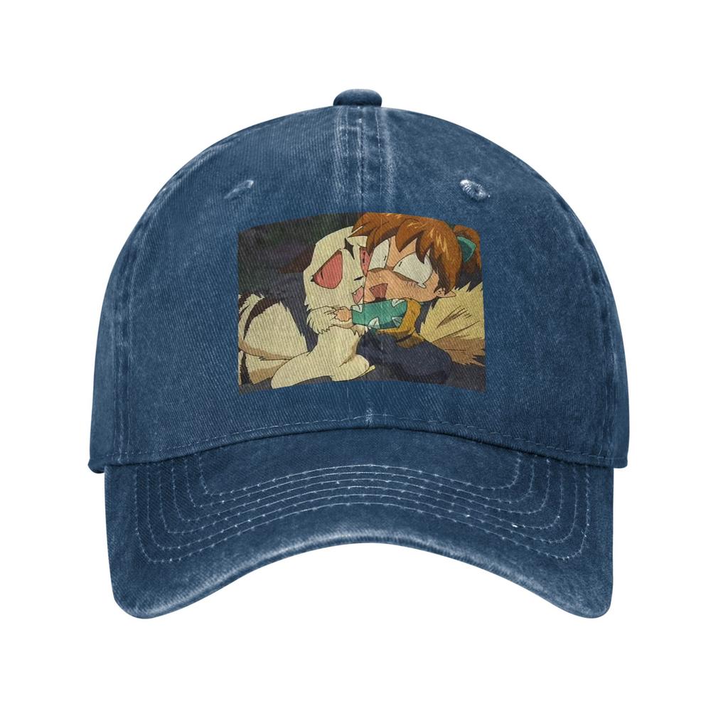 Anime Inuyasha Shippo Jeans-Kappe Lässige Baseballkappen Verstellbare Mütze Sommer Unisex Baseballkappen