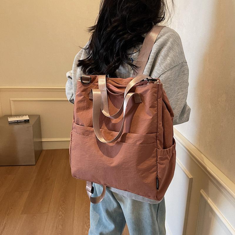 

Новая сумка-мессенджер для通勤, большая вместимость, наплечная сумка, трансформируемый рюкзак, женская повседневная простая наплечная сумка-мессенджер one size fits all