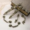 "Kitchen Cupboard Pull Square Cabinet Drawer Knobs Zinc Alloy Dresser Door Hardwares Antique Bronze   Bathroom Handles"