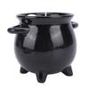 Witch Cauldron Candle Ceramic Reusable Gothic Skeleton Scented Candle Decoration for Birthday Bedroom Tabletop