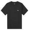 T-shirt Stüssy με κεντητό λογότυπο Stock, μέγεθος small ‘Μαύρο’ Unisex T-Shirt