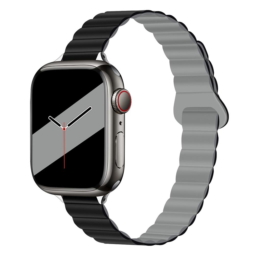 

Women Slim Silicone Strap Magnetic Strap For Apple Watch S11 10 46/42mm 45mm 44 Slim Bands 38mm 40mm 41 Bracelet iWatch SE 9 8 7 6 38 40 41 S10 42mm