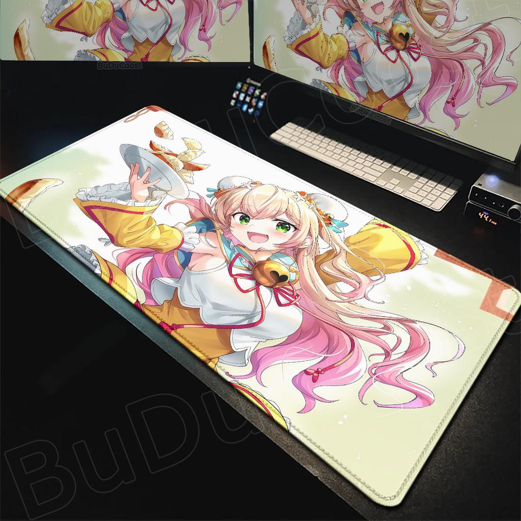 Hololive Kawaii Girl Momosuzu Nene Mousepad Large Laptop Office Rubber Cabinet Desktop Carpet XXL Non-slip Computer Keyboard Mat