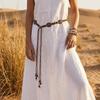 Metal Ethnic Style Belt Beaded Waist Chain Temperament Bohemian Waist Belt  Jeans