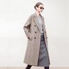 100% Wool Women Coat Autumn Wool Long Coat Handmade Pea Coat Winter Warm Wool Long Jacket Overcoat