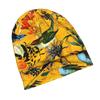 2D Flat Printing Flowers And Hummingbirds Classic Knit Hat for Adults Available In Versatile Tones Ideal for Subtle Styling During Cool Days Or Relaxe