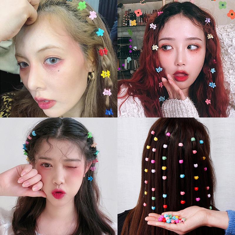 Bunte Blume Haarspange für Kinder Hochsteckfrisur