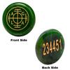 Certified Green Zibu Symbols Crystal for Money