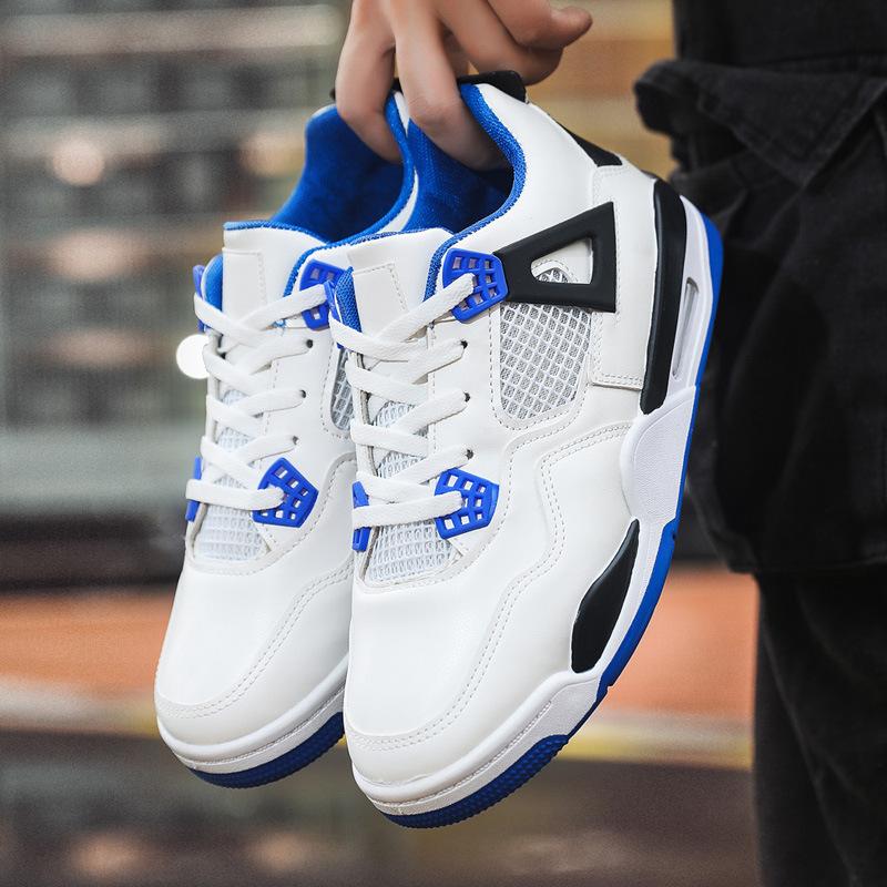 

Spring and Autumn new men s basketball shoes trendy fashion high-top sports and leisure shoes platform large size men s shoes 39 белый