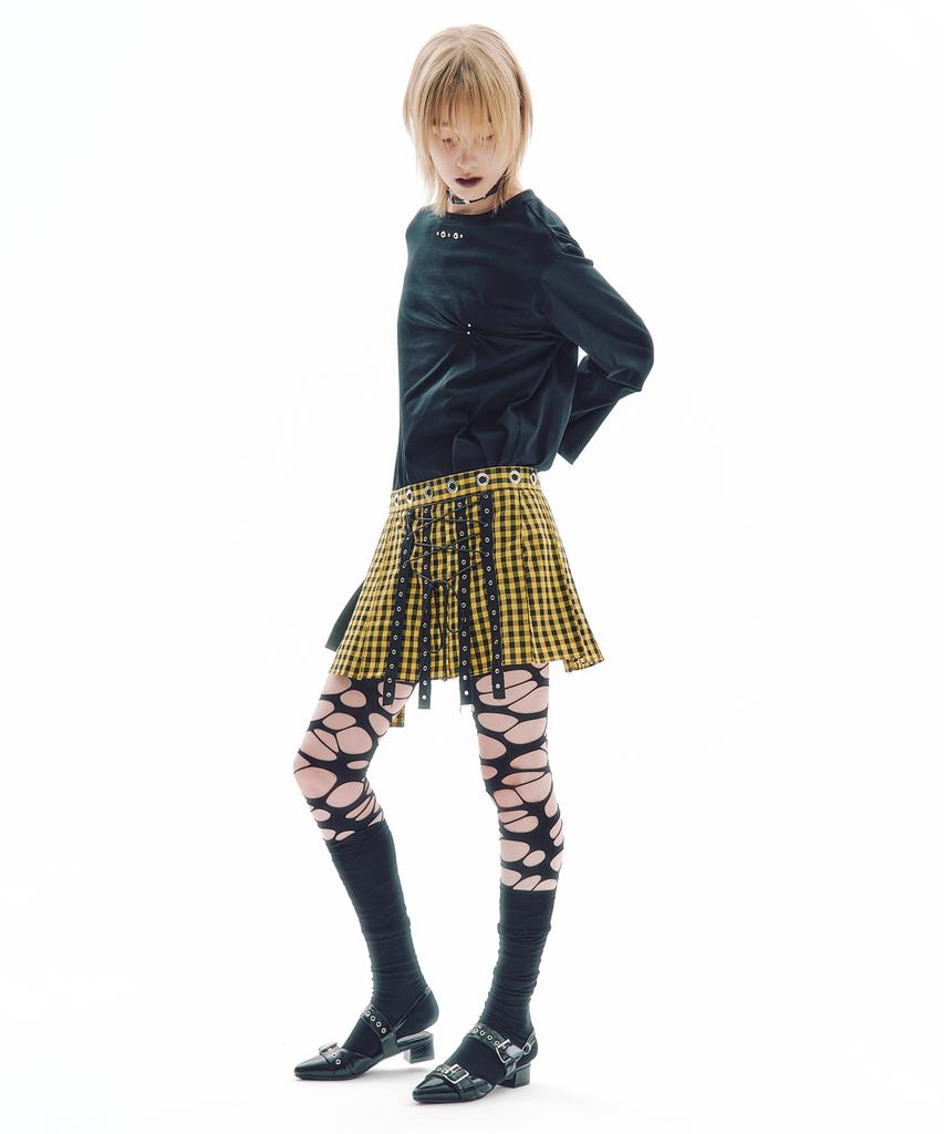 Trip Shop Trip Belt Check Skirt