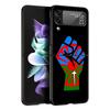Gypsy Romani Roma Flag Z Flip 4 Phone Case For Samsung Z Flip 3 5G Black Hard Shell Galaxy ZFlip3 ZFlip5 Cover Folding Luxury