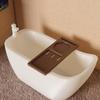 1/12 Dollhouse Miniature Simulation Bathtub With Tray Model Dollhouse Bathroom Furniture Decoration Dolls House Pretend Toys