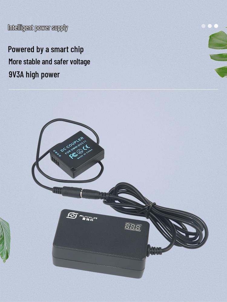 DCC11 Power Supply for Panasonic DMC-LX100, GX7, ZS110, BLE9, BLG10 Batteries