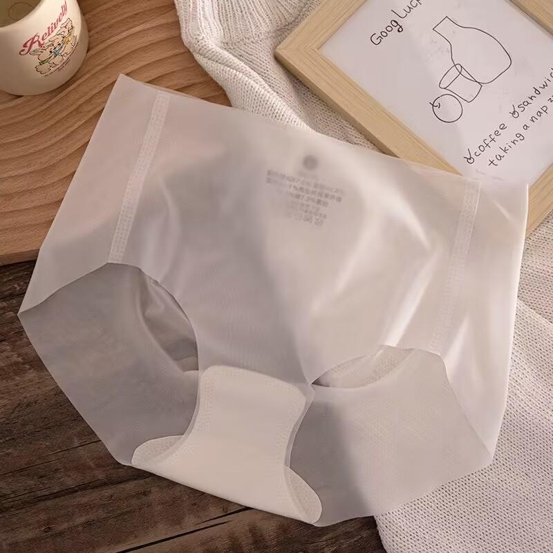 

Нижнее белье из ледяного шелка для женщин, удобные бесшовные трусики, дышащие трусы, антибактериальное белье 5А L розовый