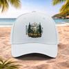 Mountain Bike Pattern Baseball Cap  Lightweight Adjustable Unisex for Running Fitness Outdoor