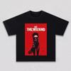 Unisex Casual Streetwear Cotton Short Sleeve Top With R&B Singer The Weeknd Red Poster Art Graphic Print T-shirt