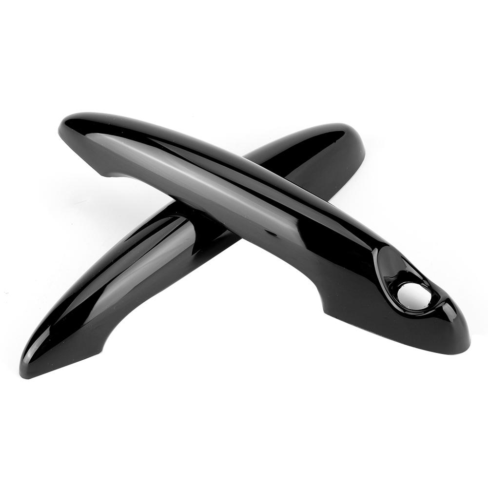 2pcs ABS Black Car Outer Door Handle Strip Cover Trim Fits For S R50 R53 R56