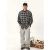 Maillard Wear Men's American Vintage Plaid Shirt Thin Boys Coat Korean Style Fashion Shirt