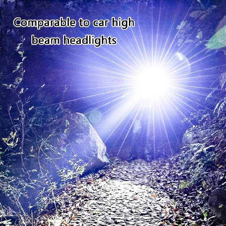 Solar Power Flashlight USB Charging Solar LED Flashlight with High Brightness ABS Suitable for Hiking & Emergency Use