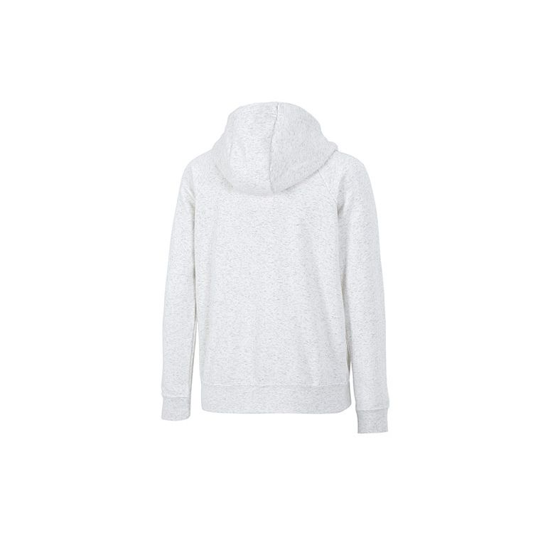 Nike Sportswear Essential Logo Print Knit Hoodie Pullover Women Tops Gray BV4127-051