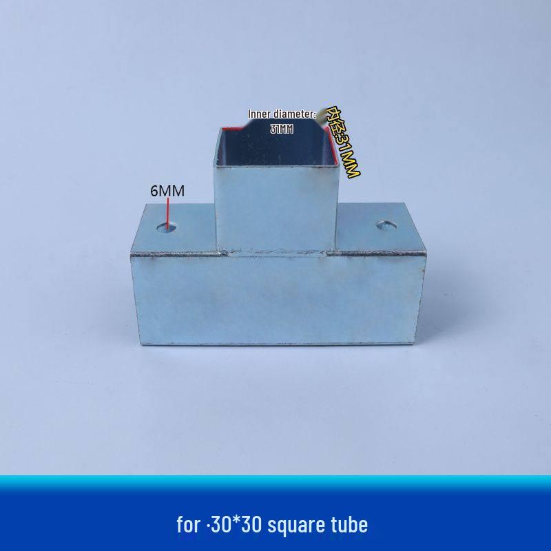 Wrought Iron Galvanized Steel Tube Corner Connectors – No-Weld Angle, Two-Way & Three-Way