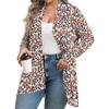 Women's Fall And Winter Fashion Casual Print Long Sleeve Mid-Length Cardigan Jacket