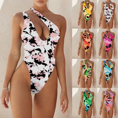 Women's Swimsuit  Bikini Print Sleeveless Sexy Swimsuit