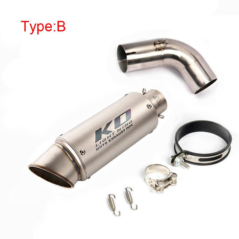 For Honda CB1000R 2009-2018 Motorcycle Exhaust System 51mm Muffler Pipe Middle Connect Link Tips Stainless Steel Slip On