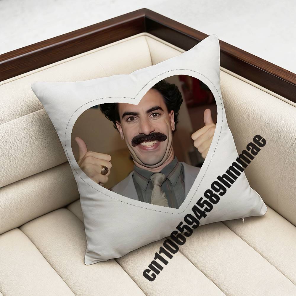 For Borat Very Nice Great Success Throw Pillow Case Sham 45X45Cm 40X40Cm Square Car Pillowcase Pad Cushion Cover