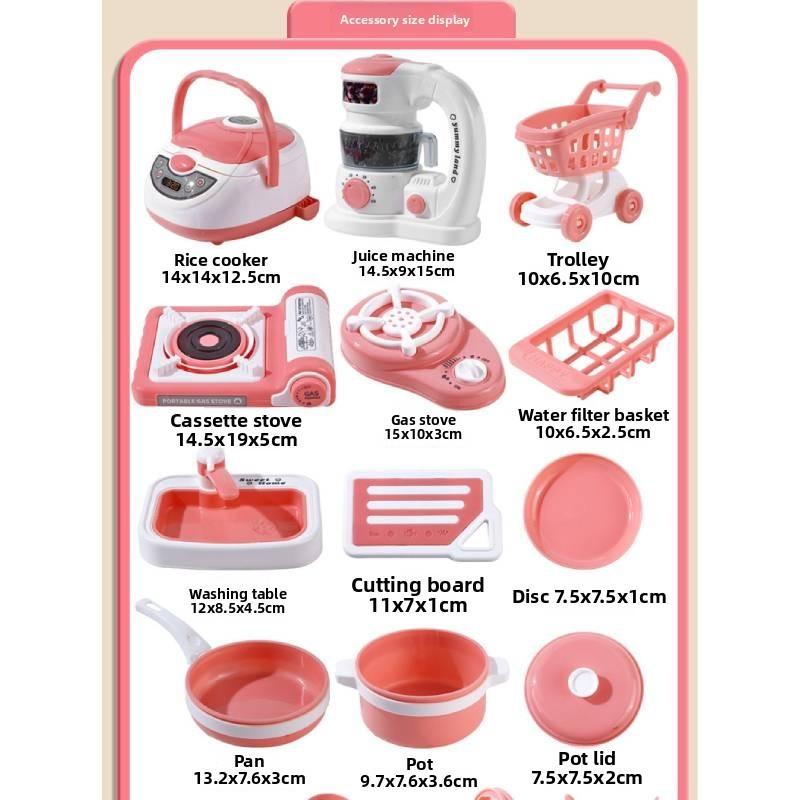 Childrens Cooking Toy Kitchen Set With Light Sound Effects For Imaginative Play And Parentchild Interaction