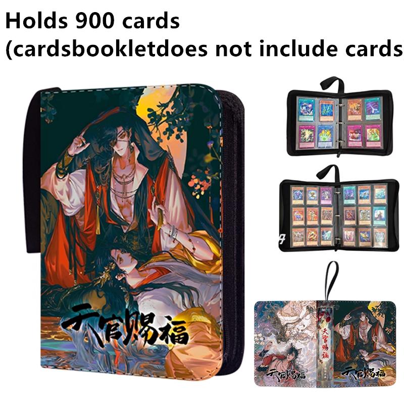 400 szt./900 szt. Album na karty Książka Anime Błogosławieństwo Niebiańskich Urzędników Kolekcja Kart Zamek na Zamki Binder na Karty Kolekcjonerskie Prezent dla Dzieci