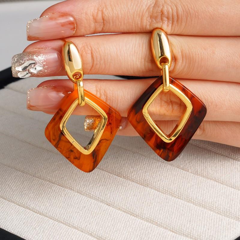 Geometric Heart Leopard Print Tassel Earrings Women Statement Fashion Drop With Copper Post 2026 Collection