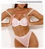 Ultra-Thin Mesh See-Through Lingerie Set - Minimizes Big Bust Appearance