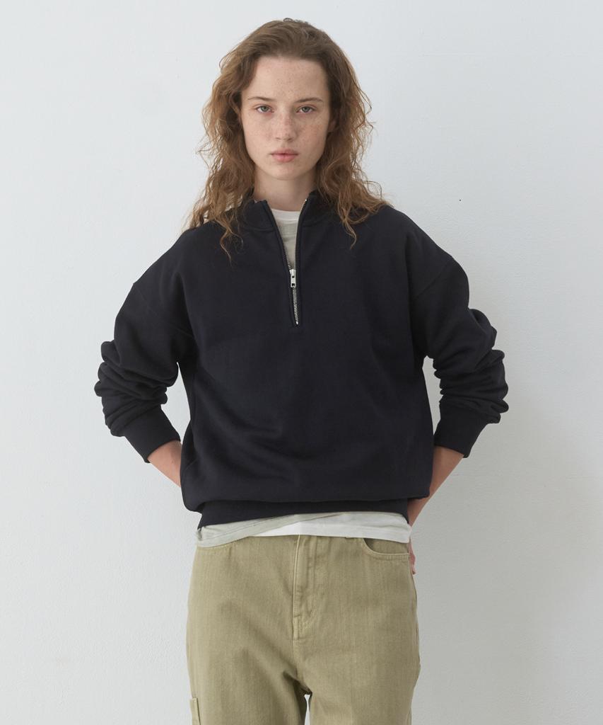 POSZER Minimal Half Zip Sweatshirt (Navy)