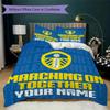Gepersonaliseerd Naam Leeds United Beddengoed, Dekbedset Dekbedovertrek Kussensloop Huis Verjaardagscadeau(1 dekbedovertrek + 2 kussenslopen, zonder binnenkussen)_xia