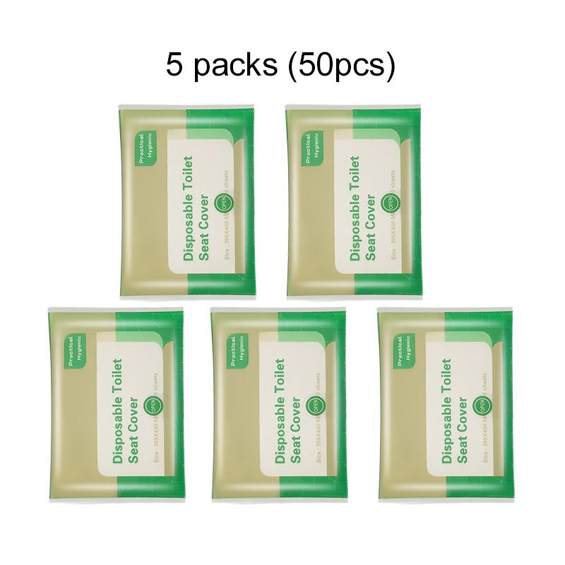 10~100pcs Disposable Toilet Seat Paper Soluble Water Type Portable Tourist Household Daily Necessities for Restroom Bathroom TMZ