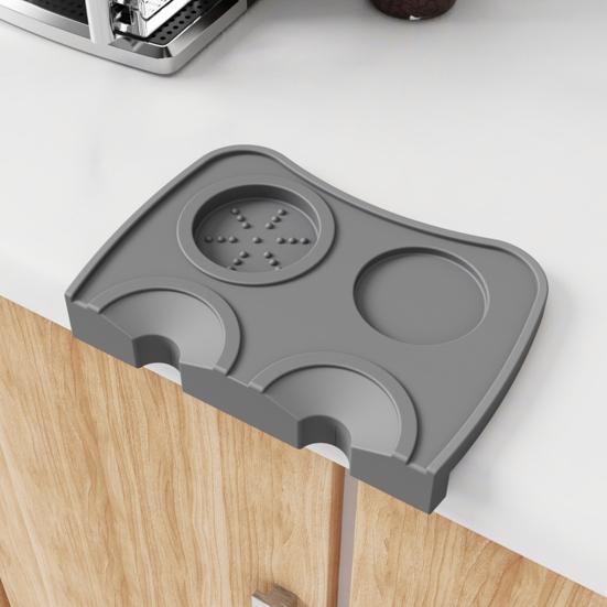 Station Tapis à Café en Silicone Résistant à la Chaleur Tapis Tampon Espresso Outil Efficace pour la Préparation du Café pour Baristas à Domicile Passionnés de Café Professionnels