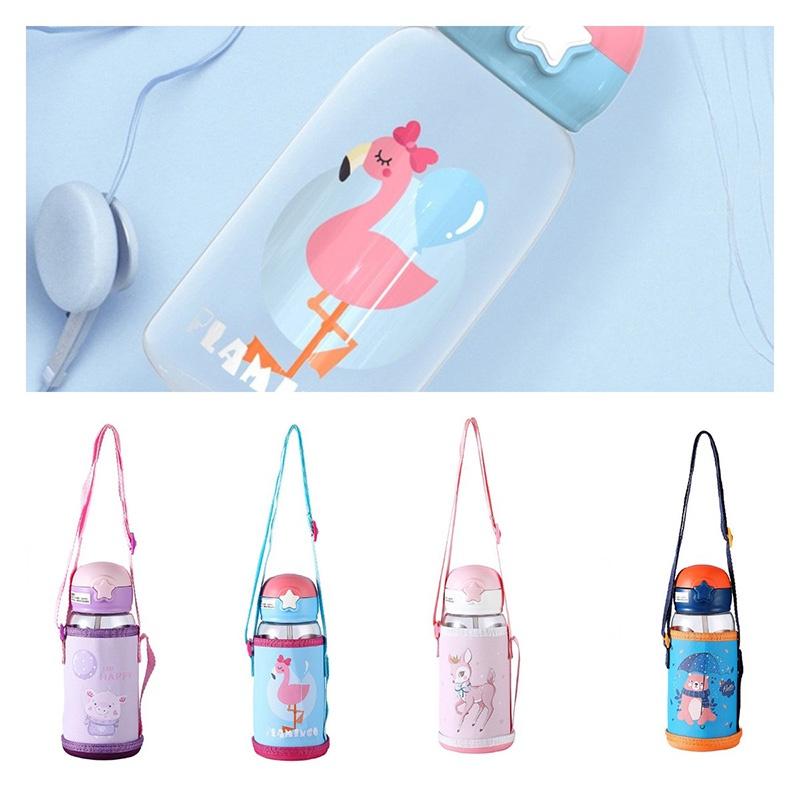 Bottle 700ml Water Straw Cup Sleeve Portable Leakproof Kid Kettle Sports Travel