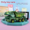Van Dinosaur Prison And Digging Vehicle With Plastic Construction For Child Fun