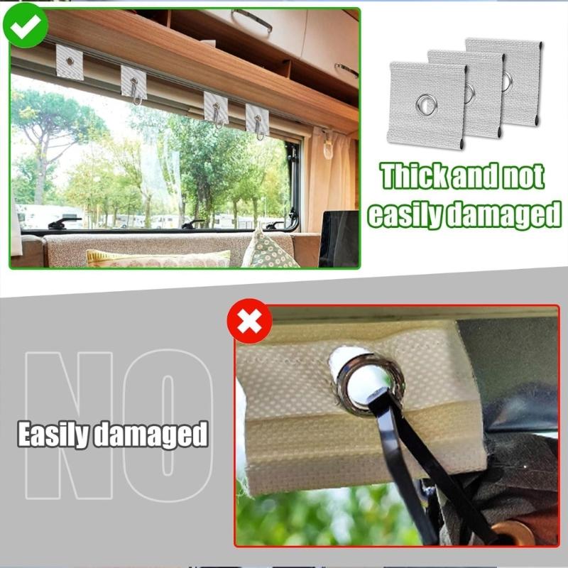 Awning Clip Outdoor Equipment Hanging Hooks for Caravans, Motorhomes Trailers Vehicle for 5/6mm and 7/8mm Strips Nonslip