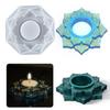Crystal Epoxy Irregular Shape Flower Candle Holder Silicone Mold