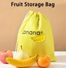 1/2/3/5 st Hållbara Gula Bananförvaringspåsar Isolerade Frukt Grönsaker Färskhållande Bundet Ficka Dragsko Bananbevaringspåse.