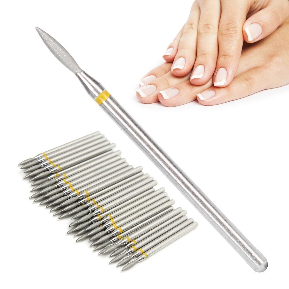 50pcs Replacement Head Nail Polishing Head 1.8mm Shaft Nail Grinding Head  For Acrylic Gel