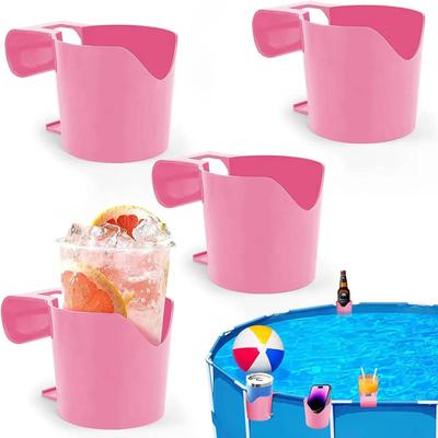 1/4pc Poolside Cup Holder for Above Ground Swimming Pool Pool Cup Holders for Drinks No Spill Pool Drink Holder for Pool