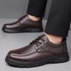 Fashion Fashion Casual Cowl Leather Business Dress Shoes for Men Spring Autumn New Designer Dad Shoes Man Solid Color Loafers Male