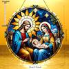 The Nativity of Jesus Scene Acrylic Sun Catcher Wall Hanging Christmas Decorative Sign & Plaque Gift for Family Friend, Novelty Home Decor